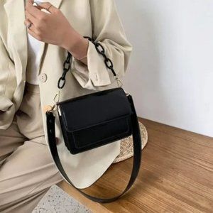 Handbags PU Leather, Small Crossbody Black